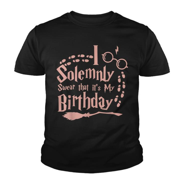 I Solemnly Swear That Its My Birthday Halloween Funny Youth T-shirt