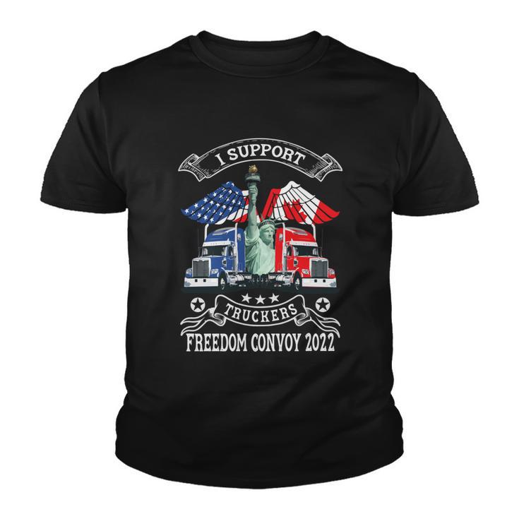 I Support Truckers Freedom Convoy 2022 Is Truckers Support Youth T-shirt