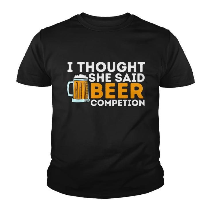 I Thought She Said Meaningful Gift Funny Cheerleader Dad Cheer Competition Gift Youth T-shirt