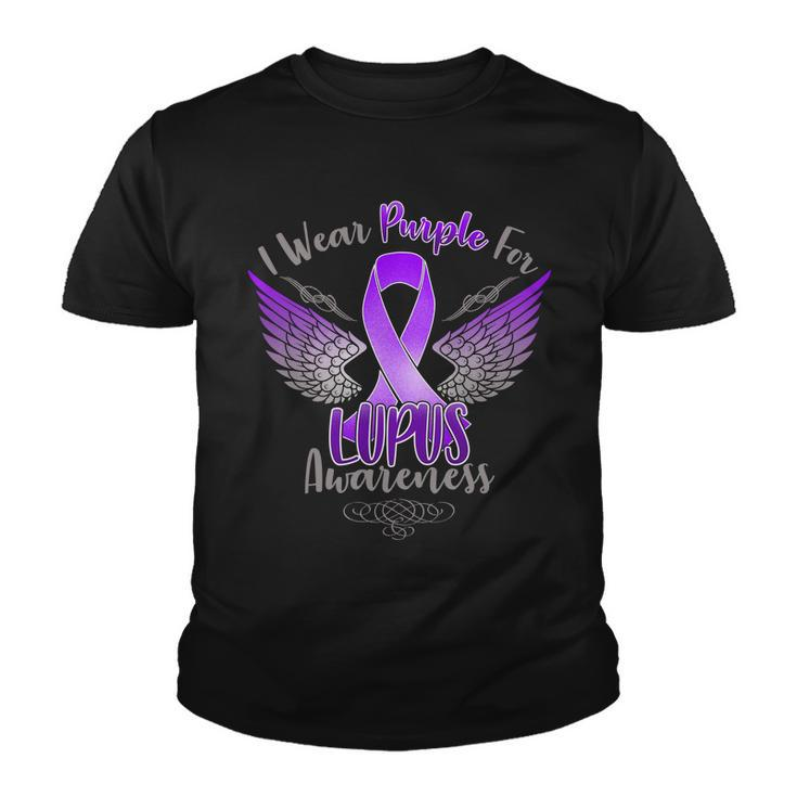 I Wear Purple For Lupus Awareness Youth T-shirt