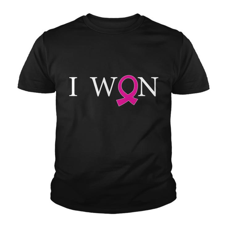 I Won Defeat Breast Cancer Survivor Youth T-shirt