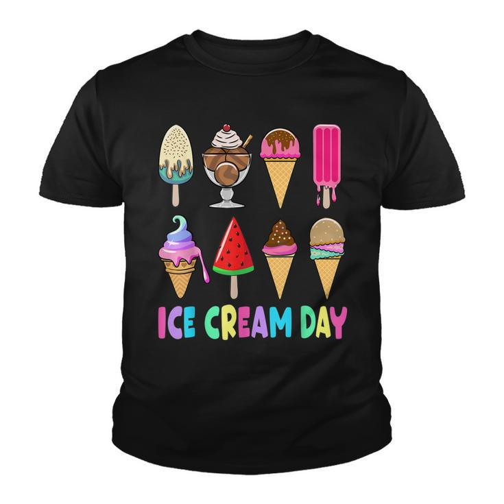 Ice Cream Day  Toddler Ice Cream Party Women Men Kids  Youth T-shirt