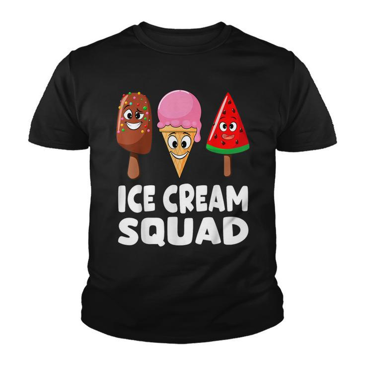 Ice Cream Squad Ice Cream Day Summer Party Family Kids Boys  Youth T-shirt