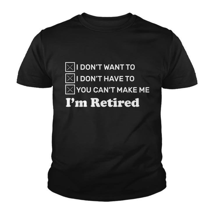 Im Retired Tshirt Youth T-shirt