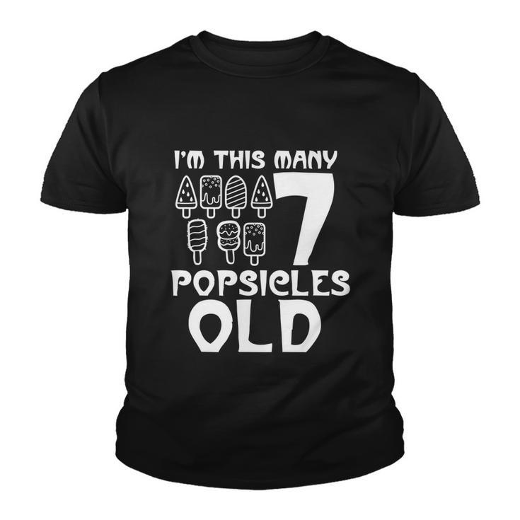 Im This Many Popsicles Old Funny Birthday For Men Women Cute Gift Youth T-shirt
