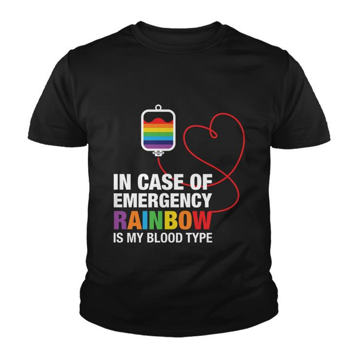 In Case Of Emergency Rainbow Lgbt Pride Month Youth T-shirt