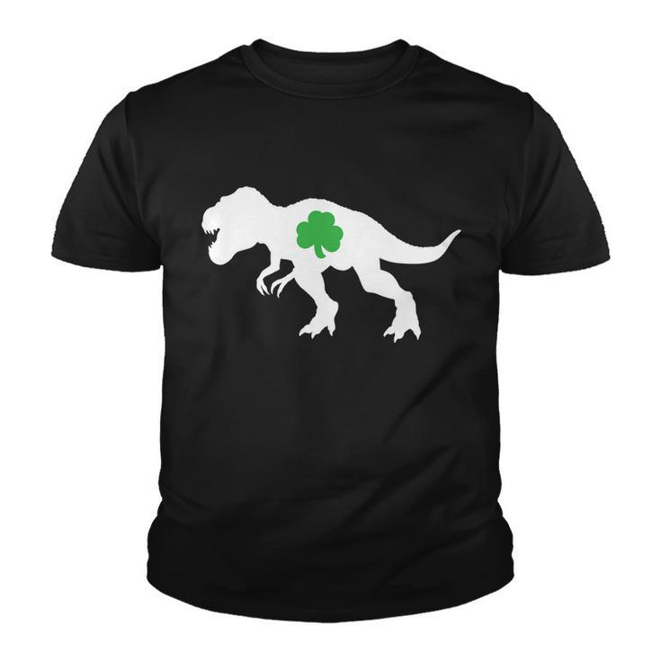 Irish Clover T-Rex Tshirt Youth T-shirt