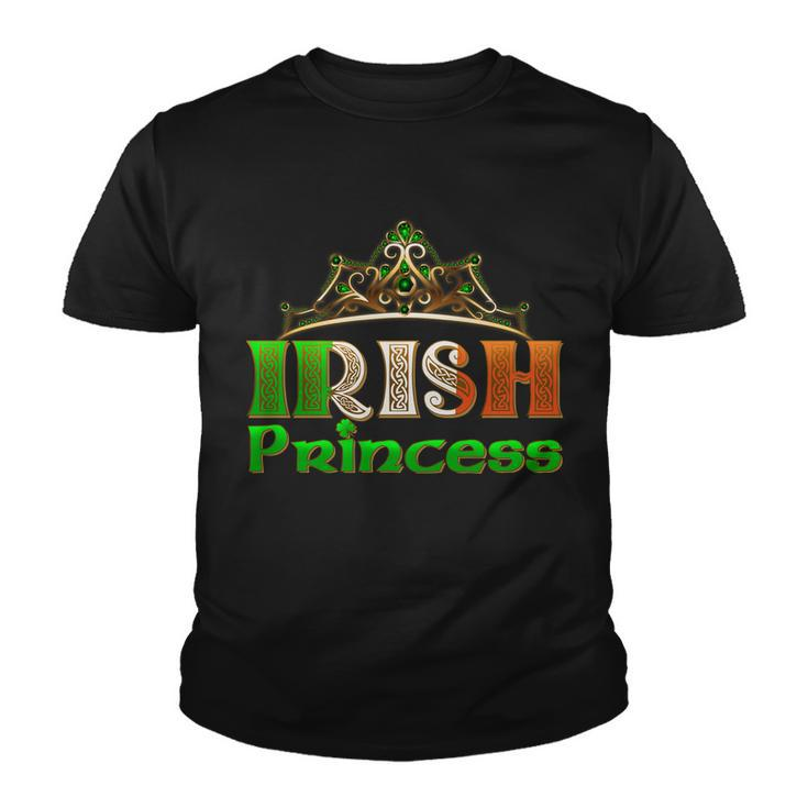 Irish Princess Crown St Patricks Day Youth T-shirt