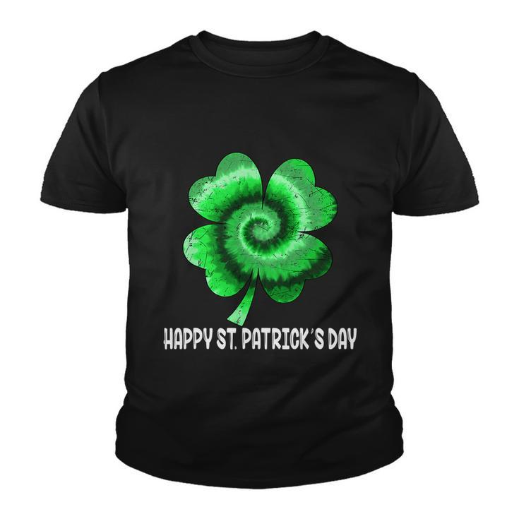 Irish Shamrock Tie Dye Happy St Patricks Day Go Lucky Gift Youth T-shirt
