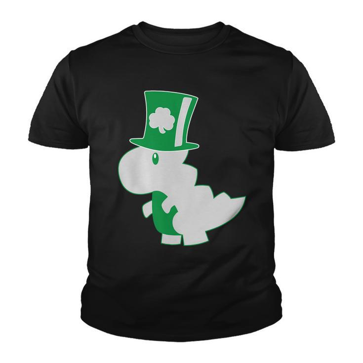 Irish T-Rex Dinosaur Clover Cute St Patricks Day Tshirt Youth T-shirt