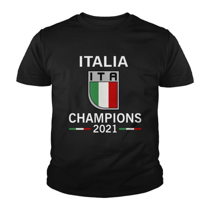 Italia 2021 Champions Italy Futbol Soccer Youth T-shirt
