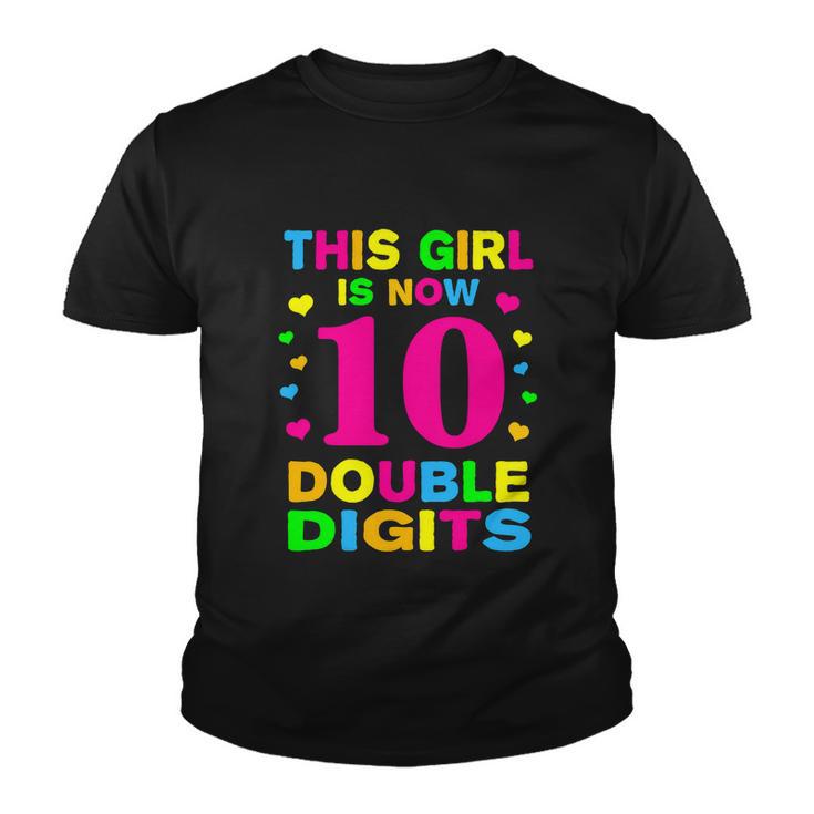 Its My 10Th Birthday Funny This Girl Is Now 10 Years Old Youth T-shirt