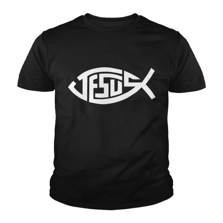 Jesus Fish Logo Youth T-shirt