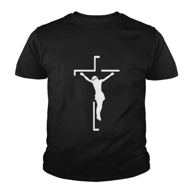Jesus On Cross Funny Christian Youth T-shirt