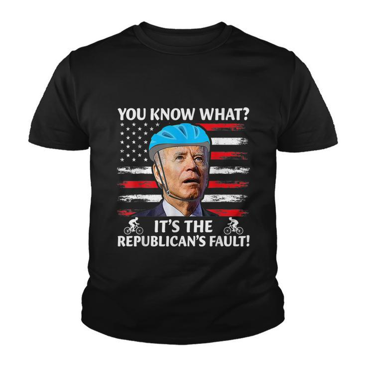 Joe Biden Falling Its The Republicans Fault Youth T-shirt
