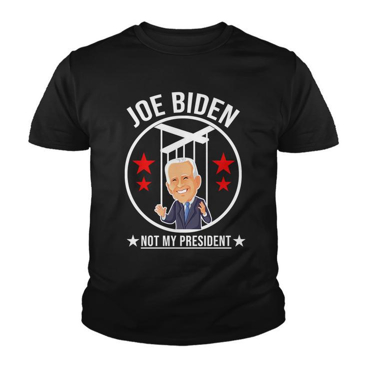 Joe Biden Not My President Puppet Funny Youth T-shirt