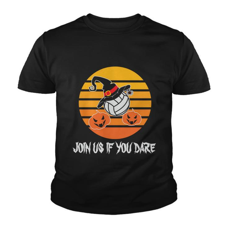 Join Us If You Dare Halloween Quote V6 Youth T-shirt