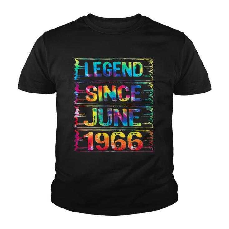 June 56 Years Old Since 1966 56Th Birthday Gifts Tie Dye Youth T-shirt