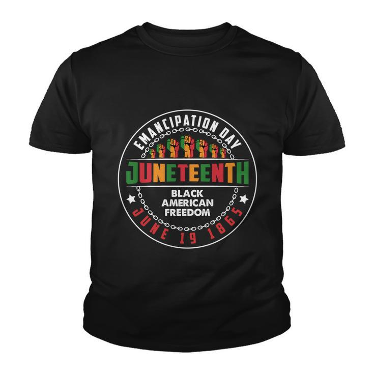 Juneteenth Emancipation Day Vintage Cool Melanin Black Pride Gift V4 Youth T-shirt