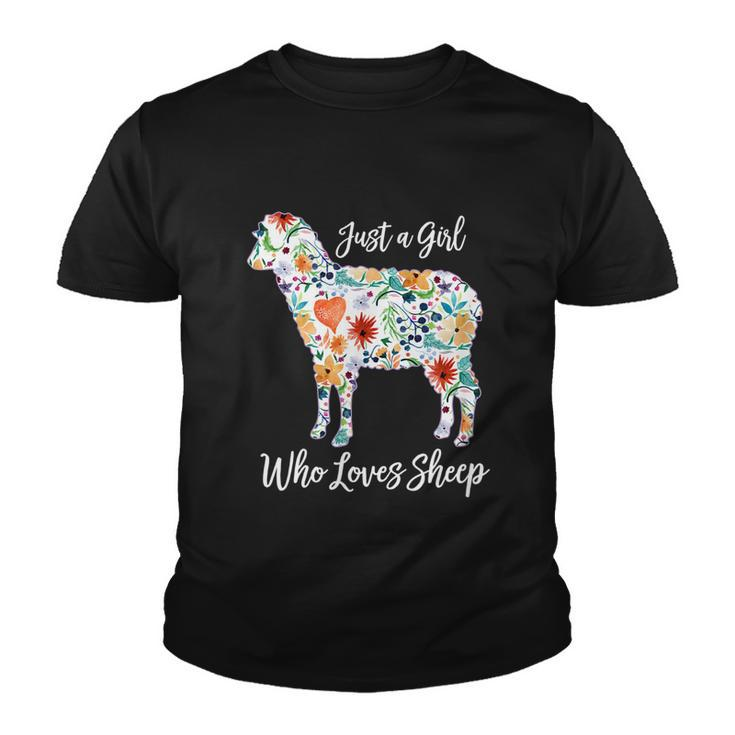 Just A Girl Who Loves Sheep Cute Funny For Women Graphic Design Printed Casual Daily Basic Youth T-shirt