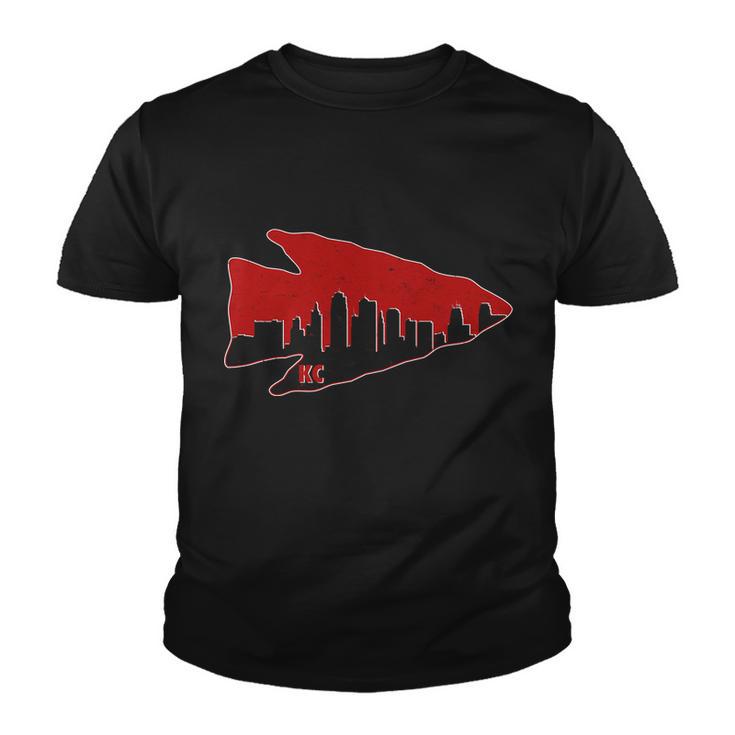 Kansas City Arrow Head Skyline Youth T-shirt