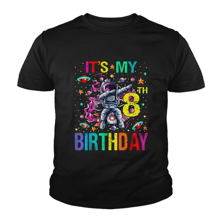 Kids Its My 8Th Birthday Astronaut Space Youth T-shirt
