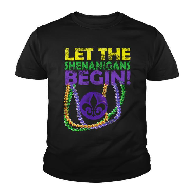 Let Shenanigans Begins Mardi Gras Youth T-shirt