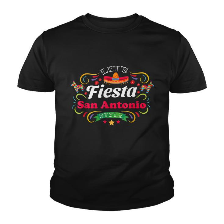 Lets Fiesta Drinking Party San Antonio Cinco De Mayo Youth T-shirt