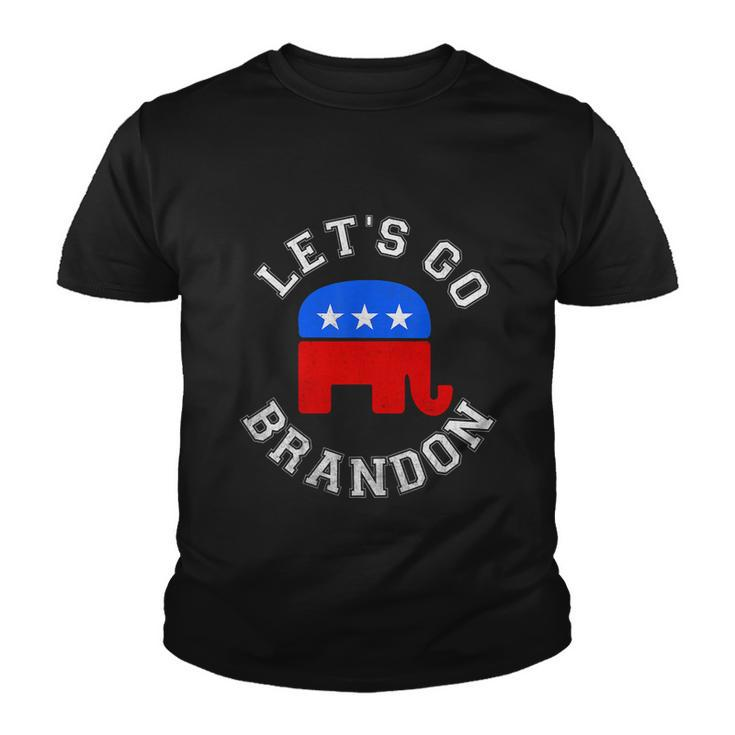 Lets Go Brandon Anti Biden Fjb Republican Gift Youth T-shirt