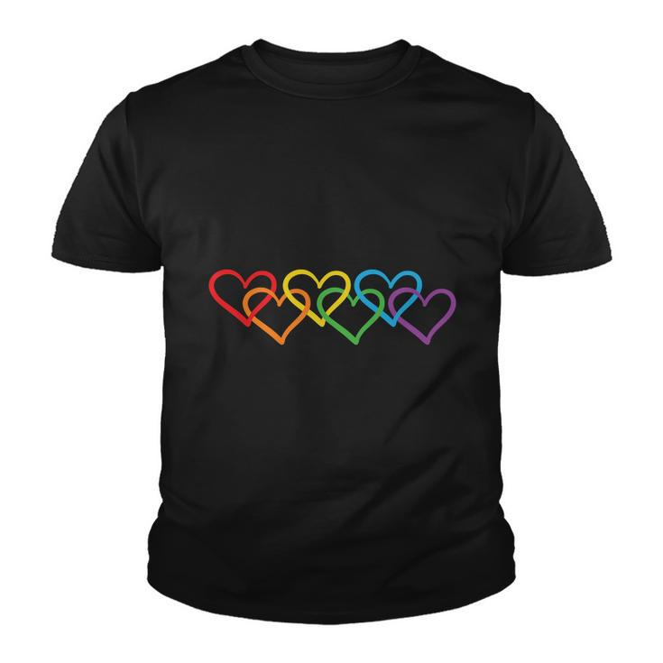 Lgbt Heart Equality Graphic Pride Month Youth T-shirt
