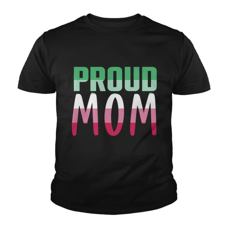 Lgbtq Gay Pride Month Proud Mom Queer Mothers Day Abrosexual Gift Youth T-shirt