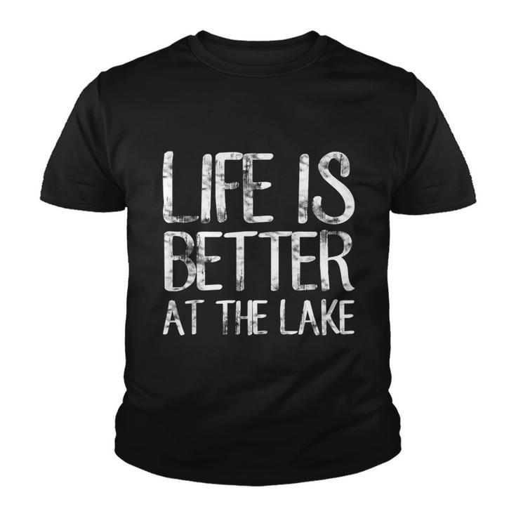 Life Is Better At The Lake Shirt Funny Camping Fishing Tee Youth T-shirt