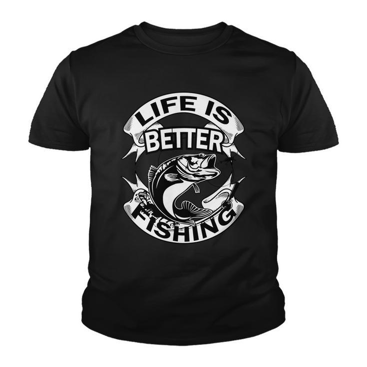 Life Is Better Fishing Youth T-shirt