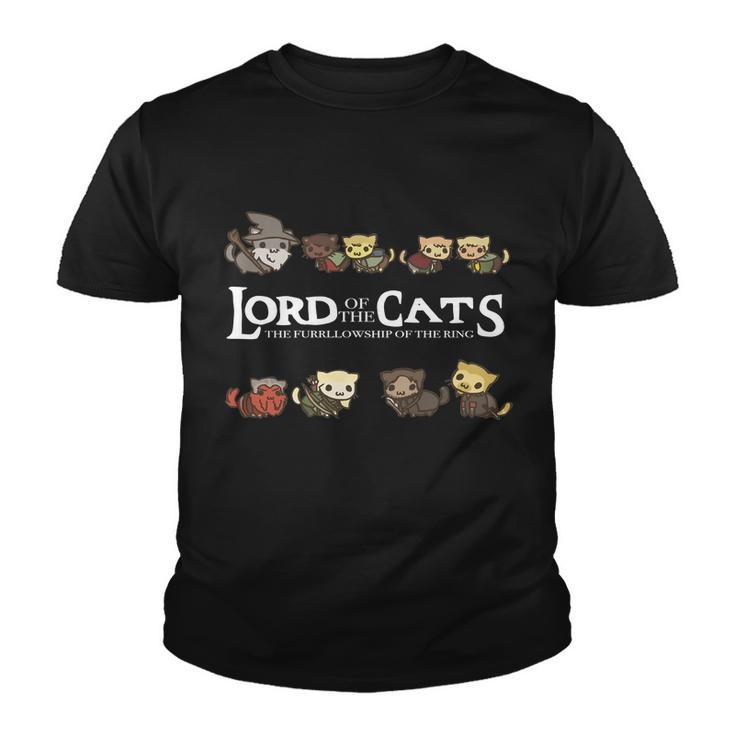 Lord Of The Cats The Furrllowship Of The Ring Youth T-shirt