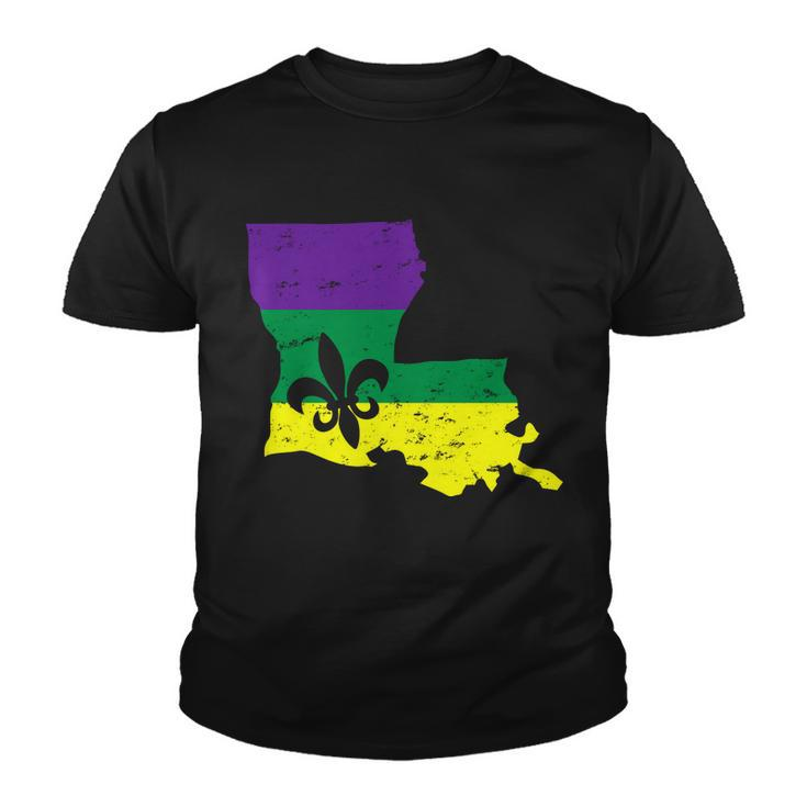 Louisiana Mardi Gras V2 Youth T-shirt