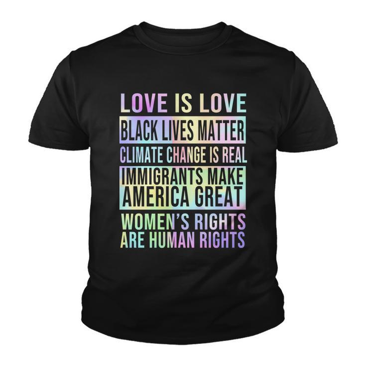 Love Is Love Black Lives Matter Tshirt Youth T-shirt