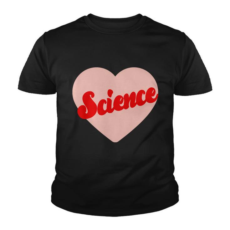 Love Science Retro Heart Youth T-shirt