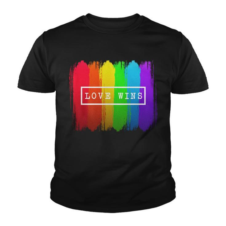 Love Wins Flag Youth T-shirt