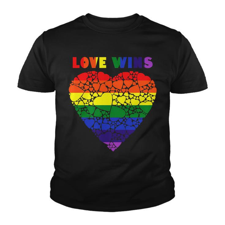 Love Wins Heart Youth T-shirt