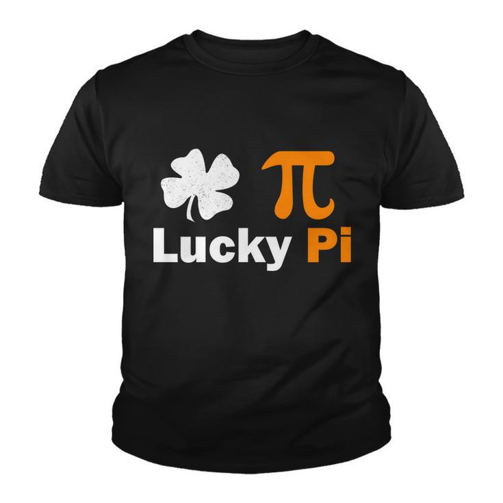 Lucky Pi St Patricks Day Clover T-Shirt Graphic Design Printed Casual Daily Basic Youth T-shirt