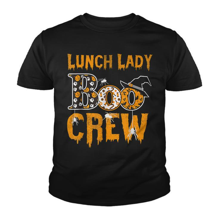 Lunch Lady Teacher Boo Crew Halloween Lunch Lady Teacher  Youth T-shirt