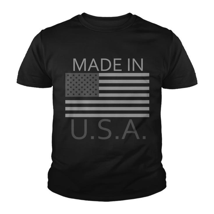 Made In Usa Gray Style Youth T-shirt