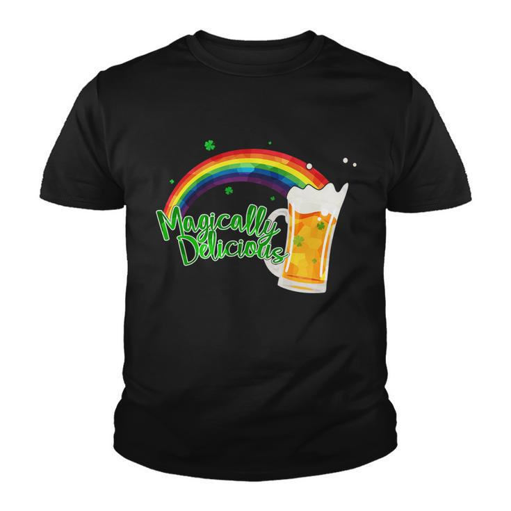 Magically Delicious Rainbow Beer St Patricks Day Youth T-shirt