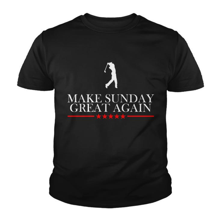 Make Sunday Great Again Golfing Tshirt Youth T-shirt