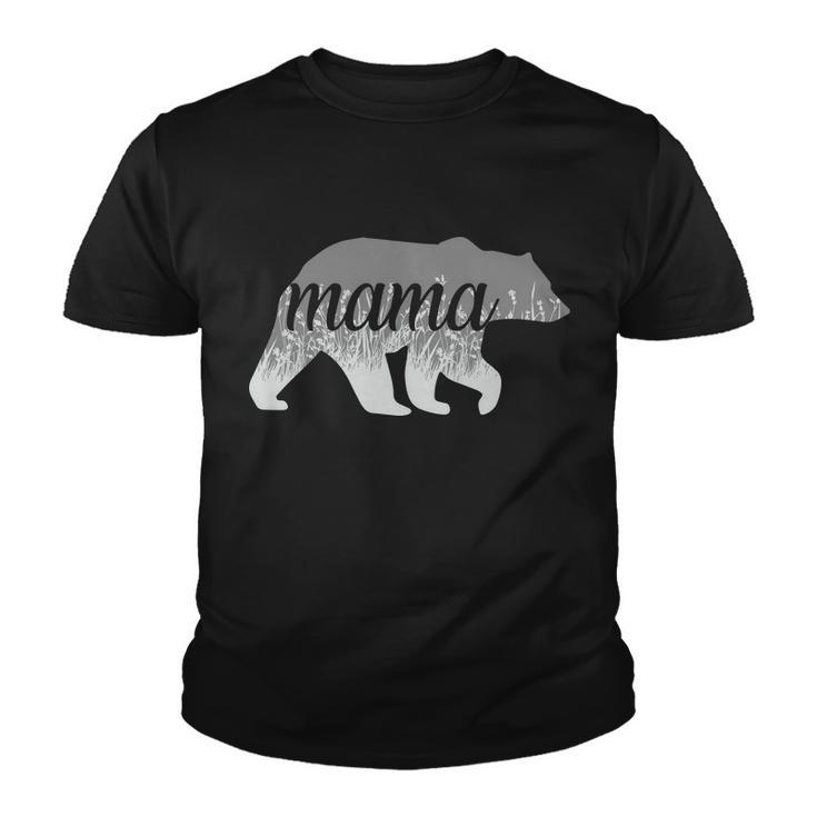 Mama Bear Floral Logo Tshirt Youth T-shirt