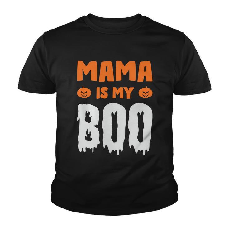 Mama Is My Boo Halloween Quote Youth T-shirt