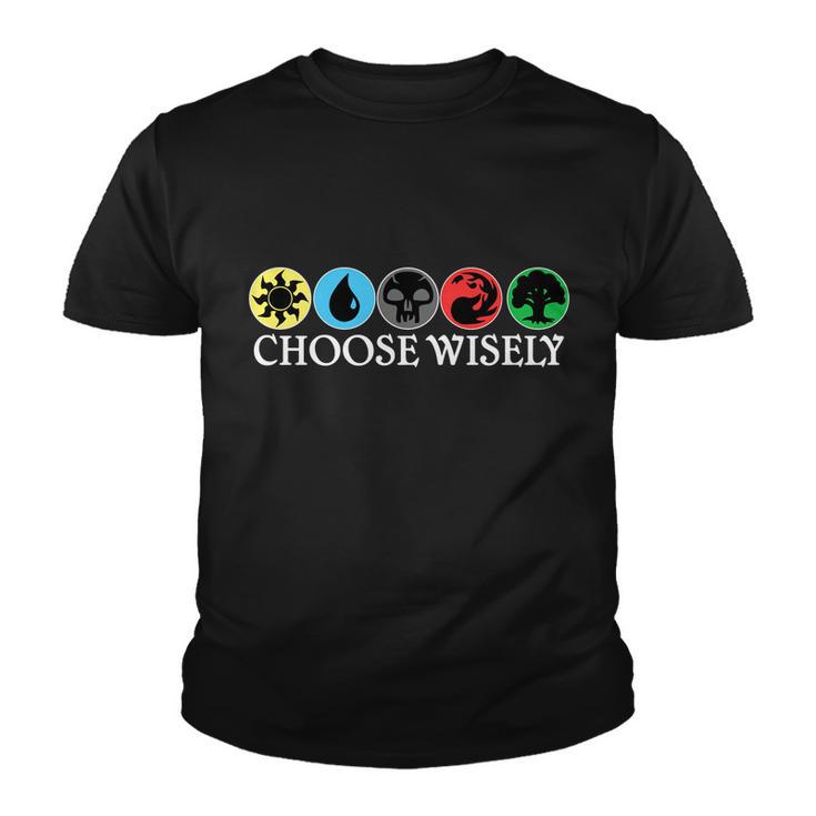 Mana Symbols Gathering Magic Choose Wisely Tshirt Youth T-shirt