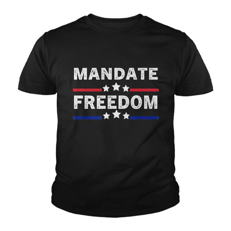 Mandate Freedom Shirt American Flag Support Medical Freedom Youth T-shirt