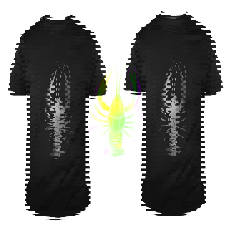 Mardi Gras Crawfish Graphic Design Printed Casual Daily Basic Youth T-shirt