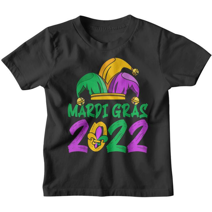 Mardi Gras T  Mardi Gras 2022 Beads Mask Feathers  V3 Youth T-shirt